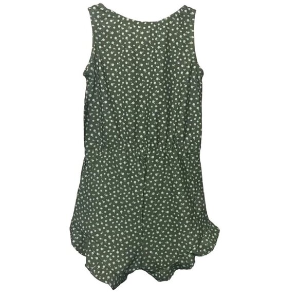 Honey Mark Kids Romper, Green Floral 2T/3T 3T/4T. 4T/5T - Picture 2 of 4